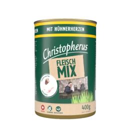 Christopherus meat mix konzerva za pse - pileca srca 400g